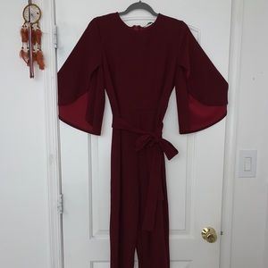Burgundy Jumpsuit